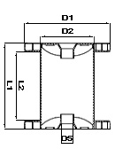 rocchetti cilindrici in plastica